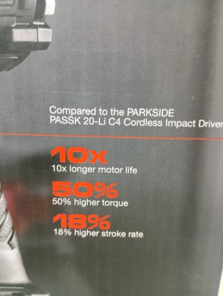 600Nm Atornillador  impacto  Parkside Performance