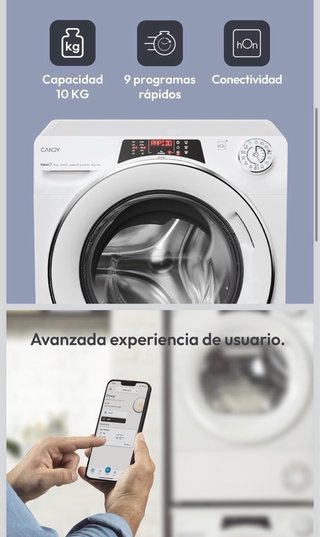 Lavadora Candy Carga Frontal 10 KG