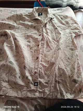 Camisa Element M Beige/Verde las dos prendas