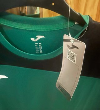 Camiseta Joma Verde y Negra Talla XXL