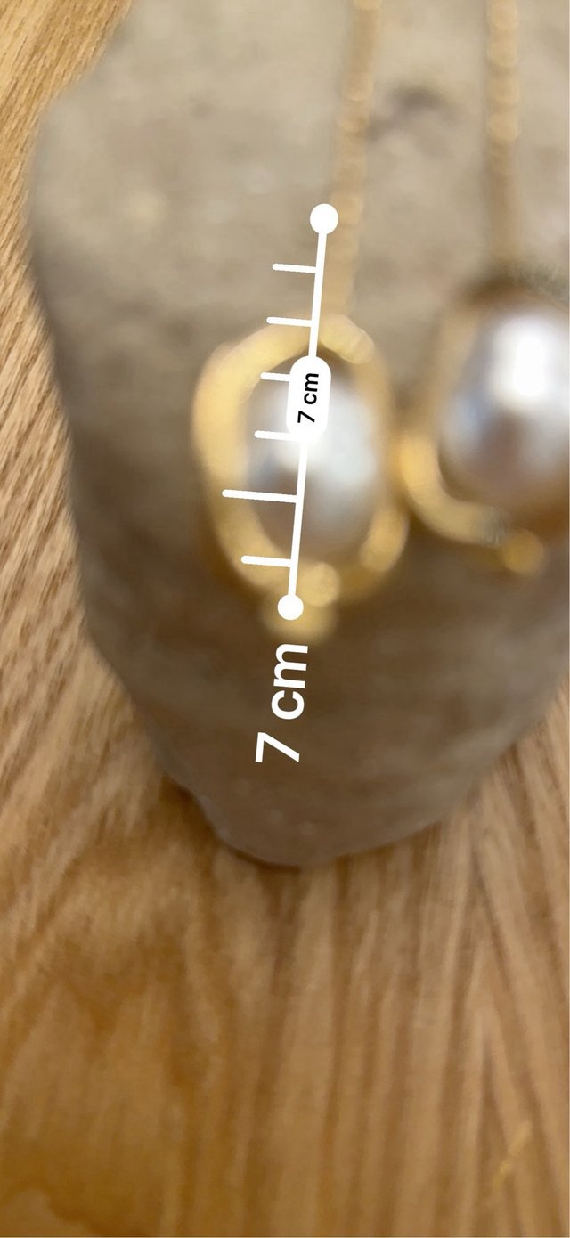 Pendientes dorados largos perlas barrocas