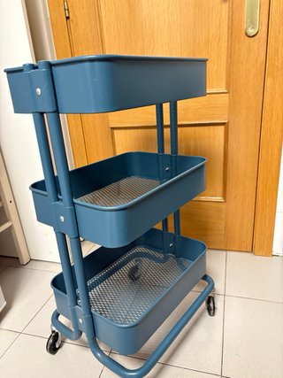 Carrito RÅSKOG/NORRÅVA IKEA azul