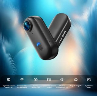 Mini Action Cam 4K WiFi Impermeabile 30M Nuova