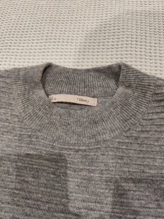 Vestido de punto gris