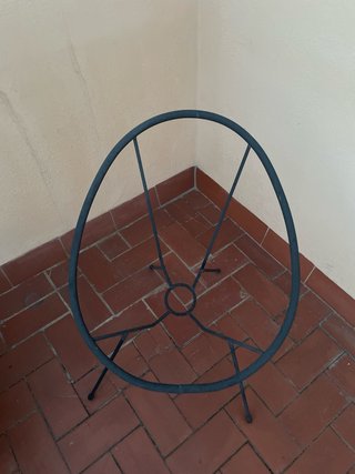 Estructura Silla Acapulco Negra Metal. SIN CUERDAS