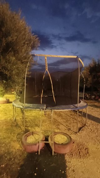 Cama elástica 3.66m con red de seguridad