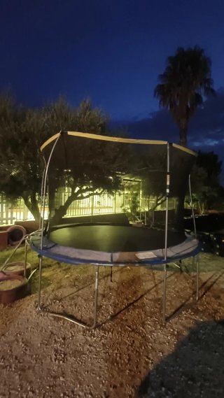 Cama elástica 3.66m con red de seguridad