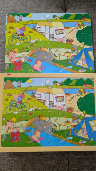 Set 4 Puzzles Madera Akros 24 Piezas