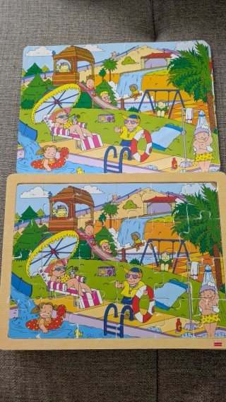 Set 4 Puzzles Madera Akros 24 Piezas