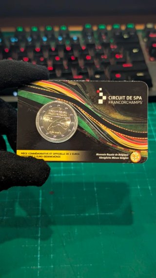 Coind card dos Euros Bélgica 2025 Spa