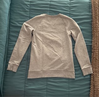 Sudadera gris cuello redondo Decatlhon