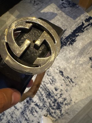 Cinturón Gucci Negro Hebilla GG