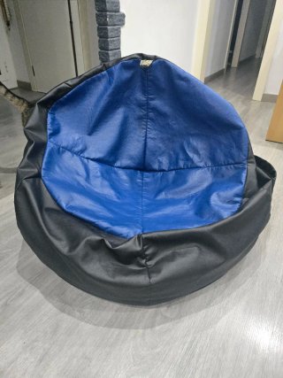 Puff Gamer Pro XXL Negro/Azul