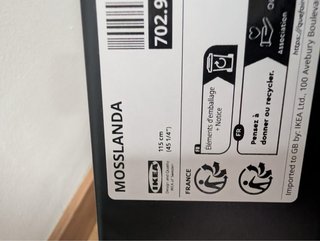 2 x Estantería Mosslanda 115cm