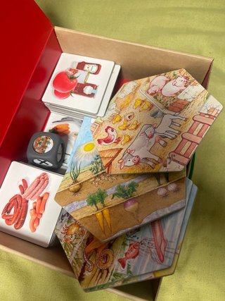 Juego De dónde vienen los alimentos Akros