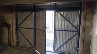 Puerta de garaje de acero galvanizado