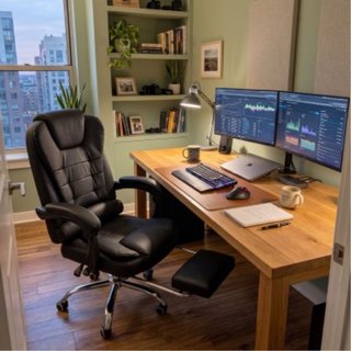 Silla de oficina Miroytengo BM-801 Negra