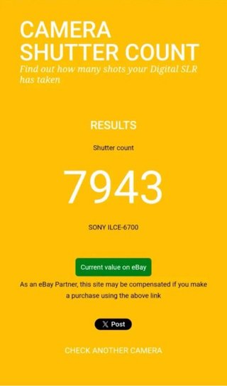 Sony A6700 + Ticket