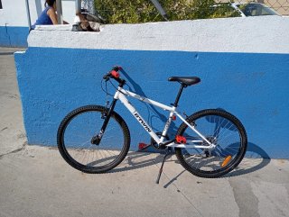 Bicicleta Rockrider 300 Blanca