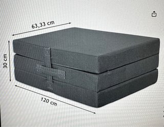 Colchón plegable Amazon gris