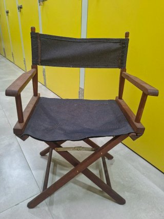 Silla Dr Vintage Madera/Tela "ESCUCHO OFERTAS"