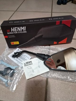 Specchietto Retrovisore Bici/E-Bike HENMI Carbon