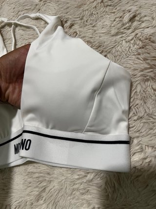 Conjunto Moschino Top Branco