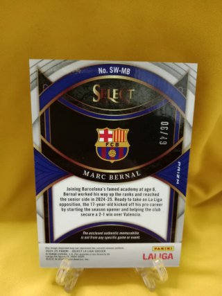 Marc Bernal RC Rookie FC Barcelona Patch Panini
