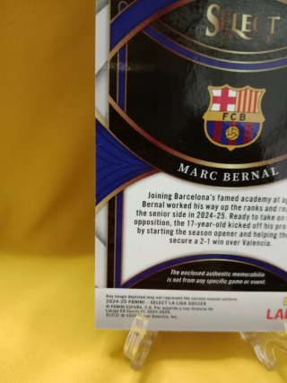 Marc Bernal RC Rookie FC Barcelona Patch Panini