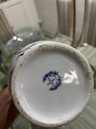 Jarrón de porcelana Peyma vintage floral