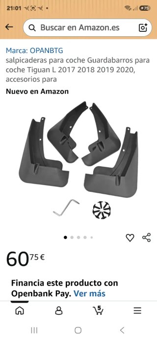 Faldillas Guardapolvos VW Tiguan 4x4 todocamino