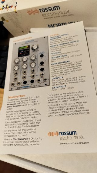 Rossum Electro-Music Morpheus Z-Plane Filter