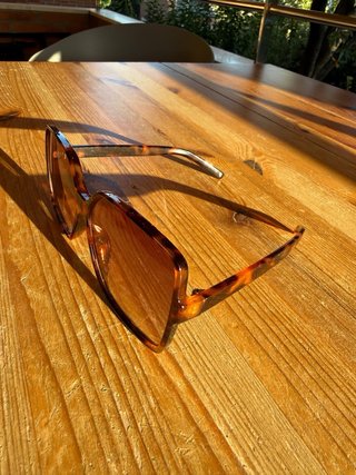 Gafas de Sol Grandes Retro Carey Marrón Vintage