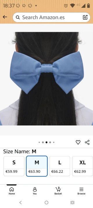 Disfraz Princesa Azul Talla M