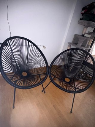 2 Sillas Acapulco Negras