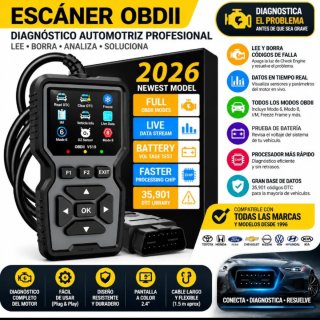 Escáner Automotriz OBDII 2026 Nuevo Modelo
