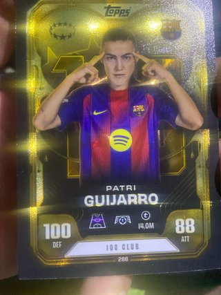Cromo Topps Patri Guijarro 100 Club