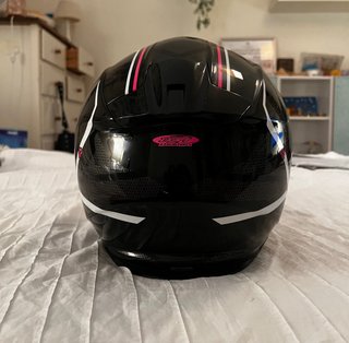Casco Scorpion Exo 491 Negro y Rosa