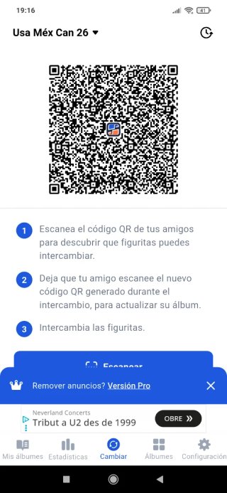 Cromos para intercambiar