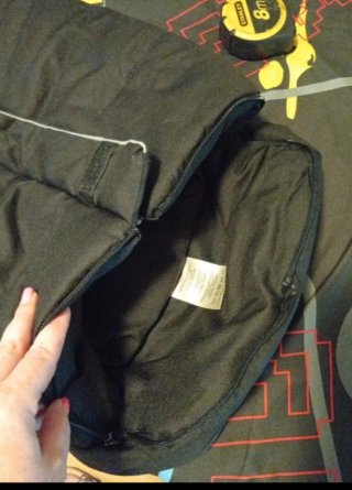 Saco Carrito Bebé Negro Interior Gris