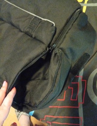 Saco Carrito Bebé Negro Interior Gris