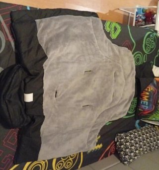 Saco Carrito Bebé Negro Interior Gris