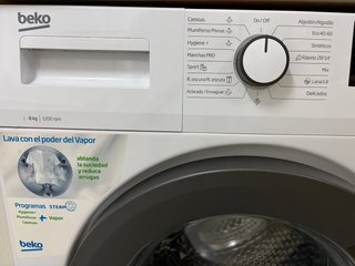 Lavadora Beko 8kg Vapor ProSmartInverter