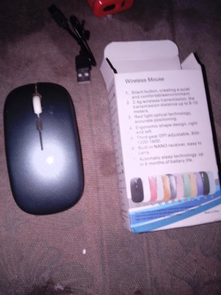 Ratón inalámbrico rosa/morado
