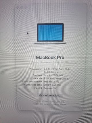 MacBook Pro Late 2013 (teclado inglés)