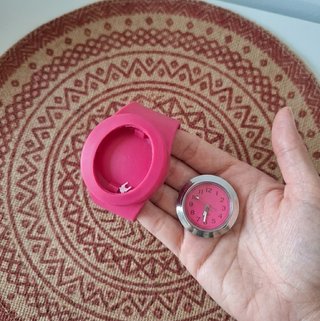 Reloj Slap Rosa Silicona Intercambiable