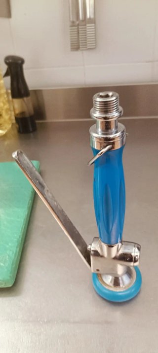 Grifo Manguera Industrial Azul