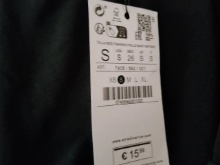 Falda pantalón Stradivarius negra