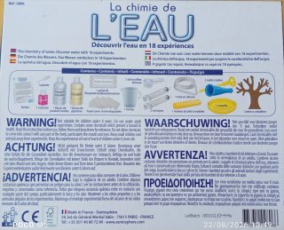 Juego de química La Química del Agua