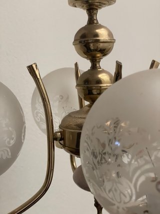 Lámpara Techo Vintage 4 Luces Bronce